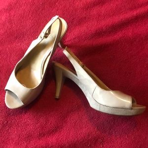 Nude Nine West heels